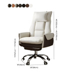 Modern High Back Ergonomic Leather Swivel Executive Office Chair