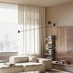 Plug-In Adjustable Swing Arm Wall Light for Modern Bedroom