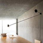 Plug-In Adjustable Swing Arm Wall Light for Modern Bedroom