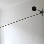 Plug-In Adjustable Swing Arm Wall Light for Modern Bedroom