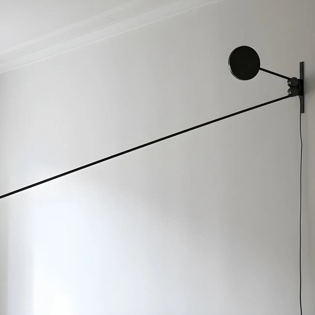 Plug-In Adjustable Swing Arm Wall Light for Modern Bedroom