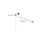 Plug-In Adjustable Swing Arm Wall Light for Modern Bedroom