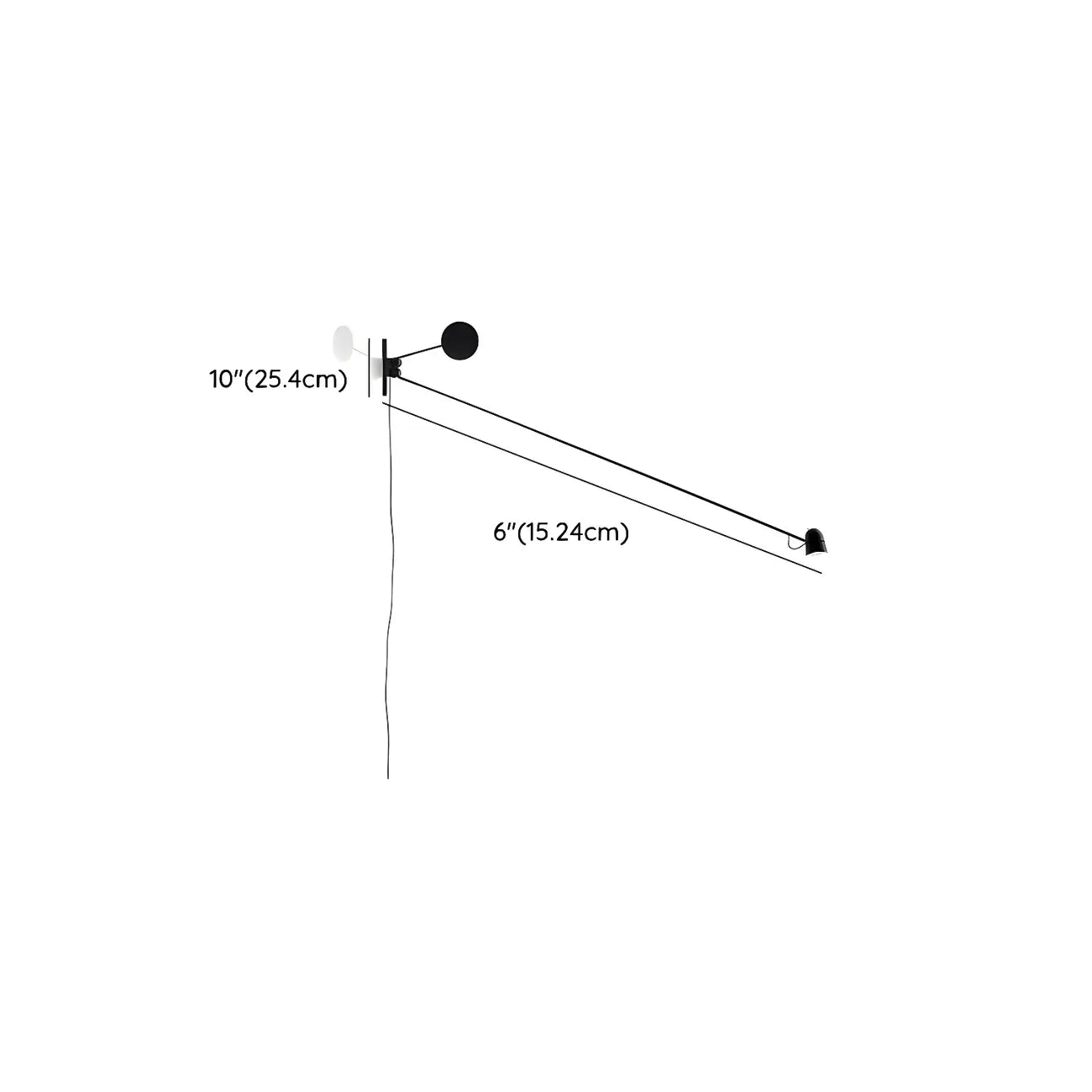 Plug-In Adjustable Swing Arm Wall Light for Modern Bedroom