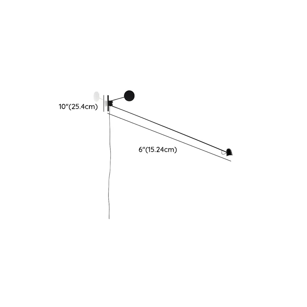 Plug-In Adjustable Swing Arm Wall Light for Modern Bedroom