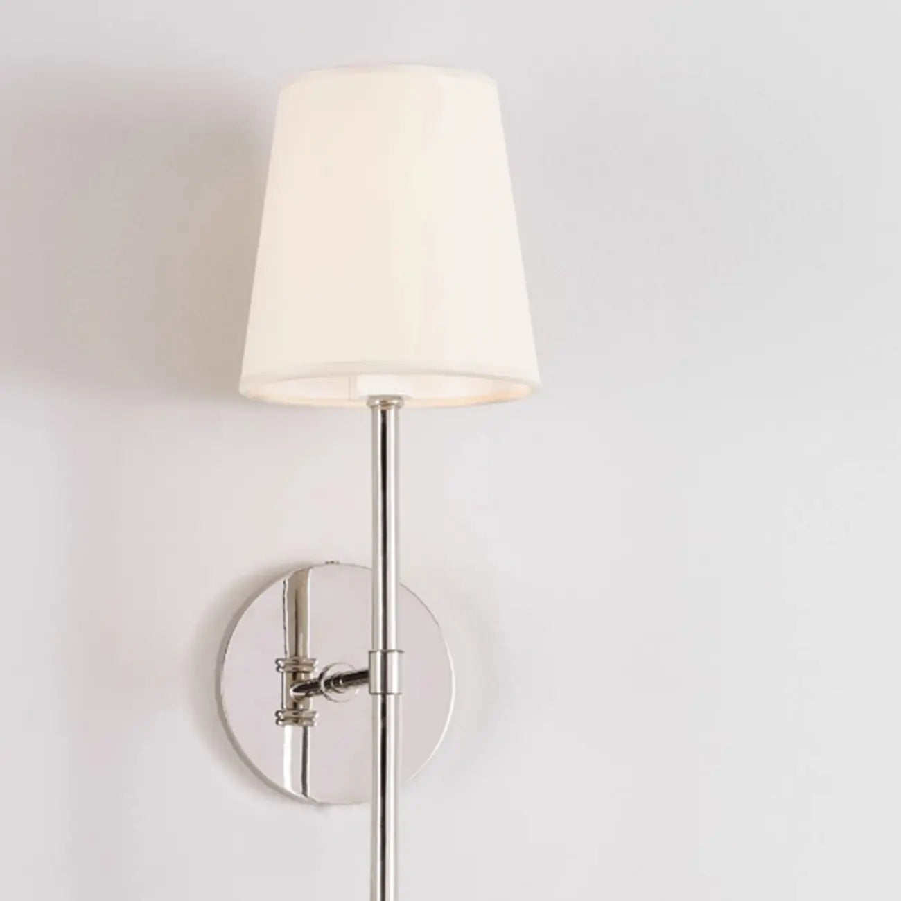 Cylinder LED Wall Sconce with Fabric Shade for Residential Use