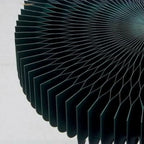 Round Metal Foldable End Table with Pedestal Base