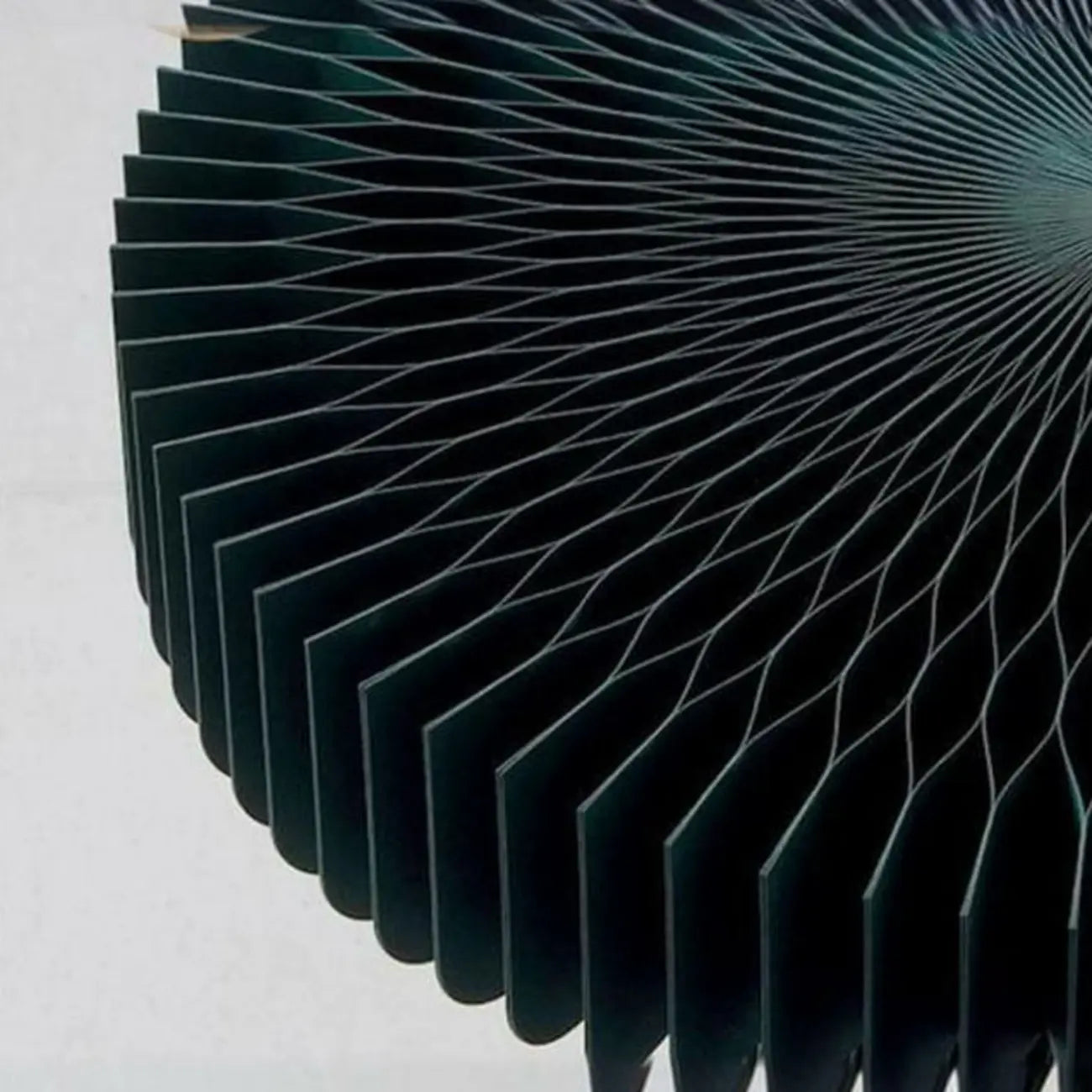 Round Metal Foldable End Table with Pedestal Base