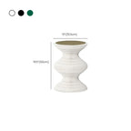 Round Metal Foldable End Table with Pedestal Base