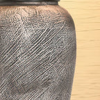 Modern Gray Ceramic Table Lamp with Fabric Shade