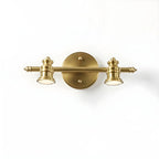 Elegant Metal Gold Vanity Light with Copper Shade for Bathroom