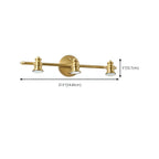 Elegant Metal Gold Vanity Light with Copper Shade for Bathroom
