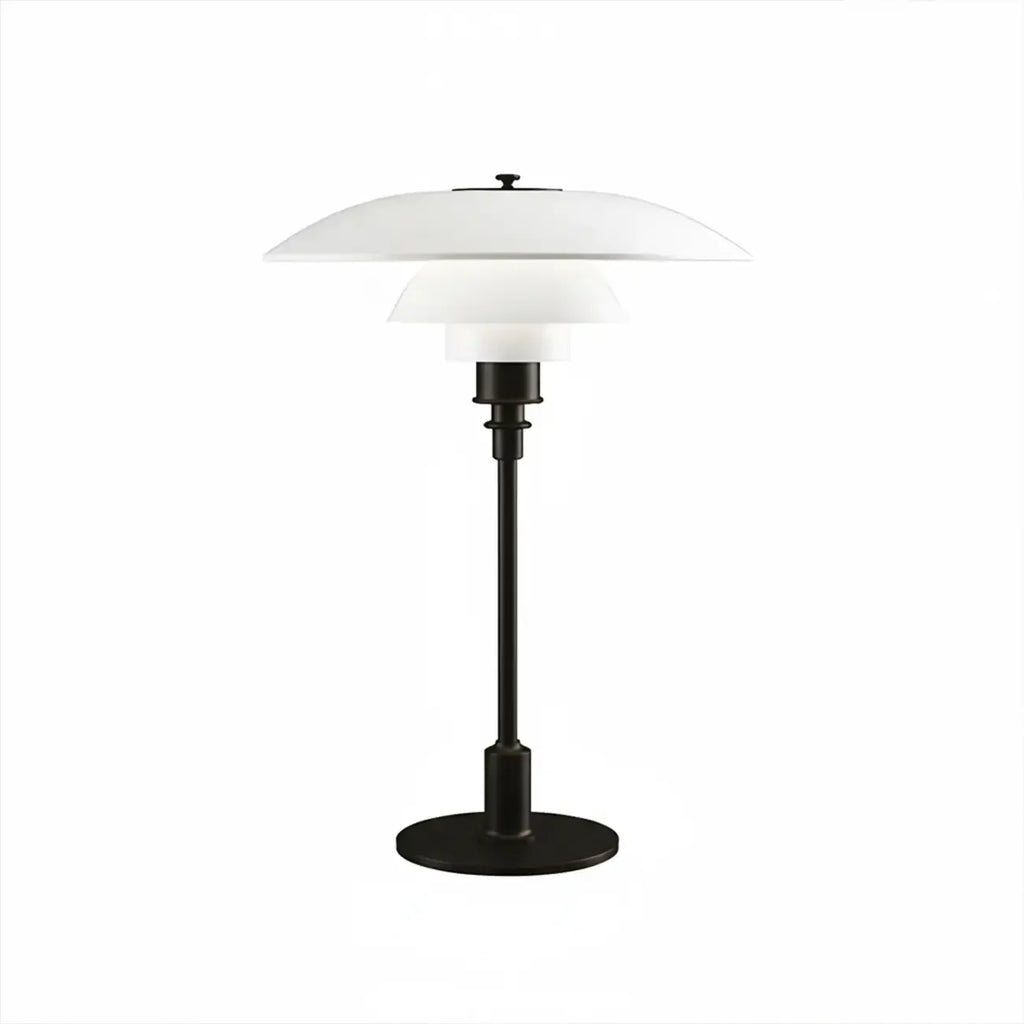HomeyFad Post-Modern Tiered LED Table Lamp with Built-In Power