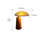 Nordic Flax Shade Natural Wood Table Lamp for Bedroom