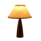 Elegant Fabric Shade Vintage Table Lamp with Pull Chain