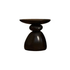 Contemporary Artistic Resin Base Side Table