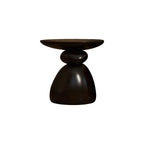 Contemporary Artistic Resin Base Side Table