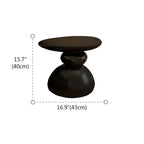 Contemporary Artistic Resin Base Side Table