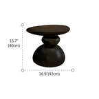 Contemporary Artistic Resin Base Side Table