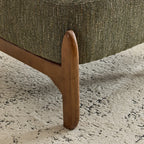 Green Chenille Lounge Chair Accent Chair for Living Room