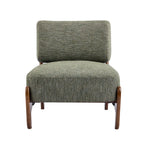 Green Chenille Lounge Chair Accent Chair for Living Room