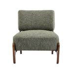 Green Chenille Lounge Chair Accent Chair for Living Room