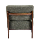 Green Chenille Lounge Chair Accent Chair for Living Room