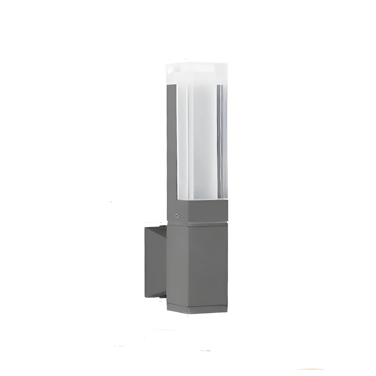 Modern Black Rectangle Acrylic Shade LED Outdoor Wall Light