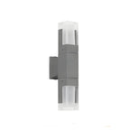 Modern Black Rectangle Acrylic Shade LED Outdoor Wall Light