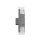 Modern Black Rectangle Acrylic Shade LED Outdoor Wall Light