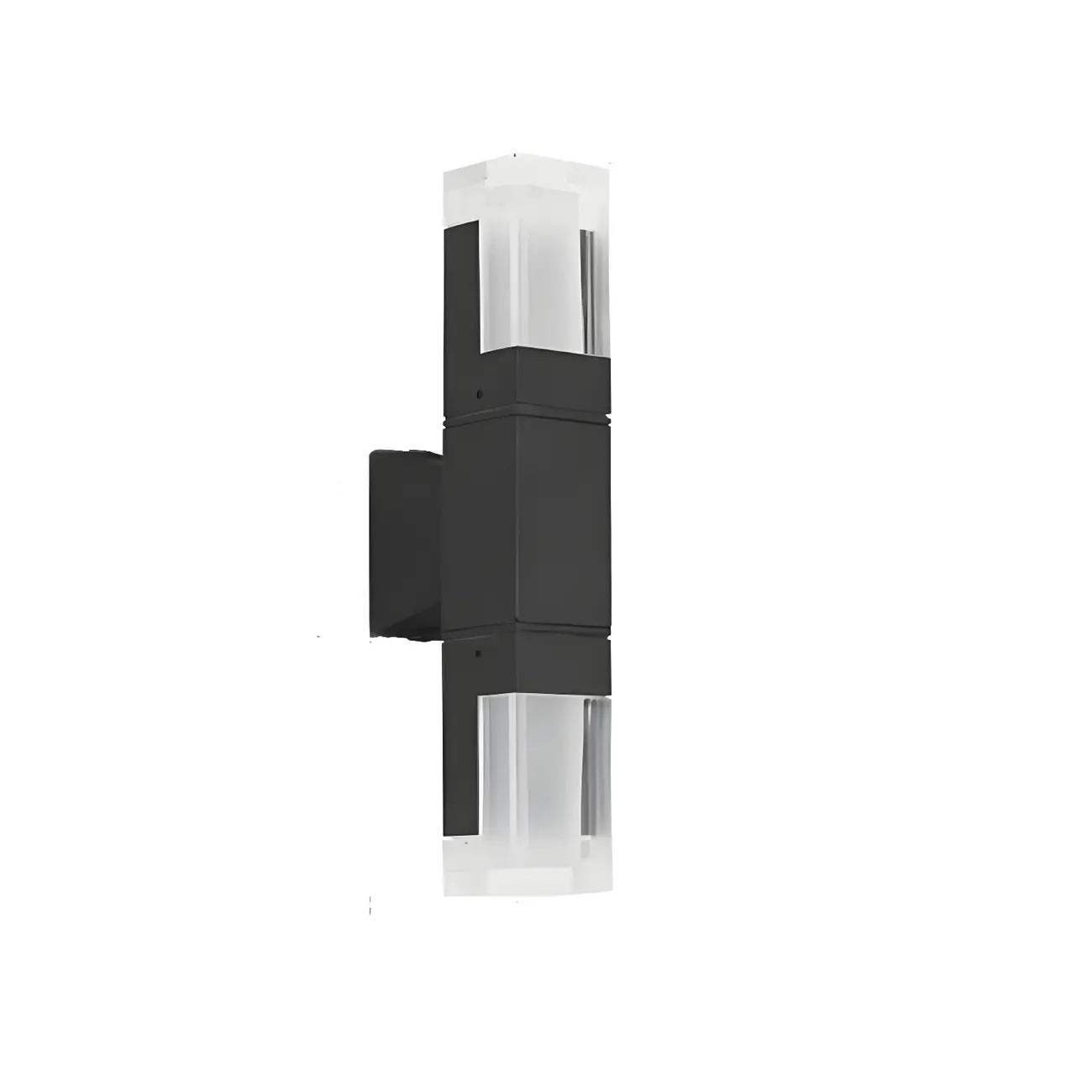 Modern Black Rectangle Acrylic Shade LED Outdoor Wall Light