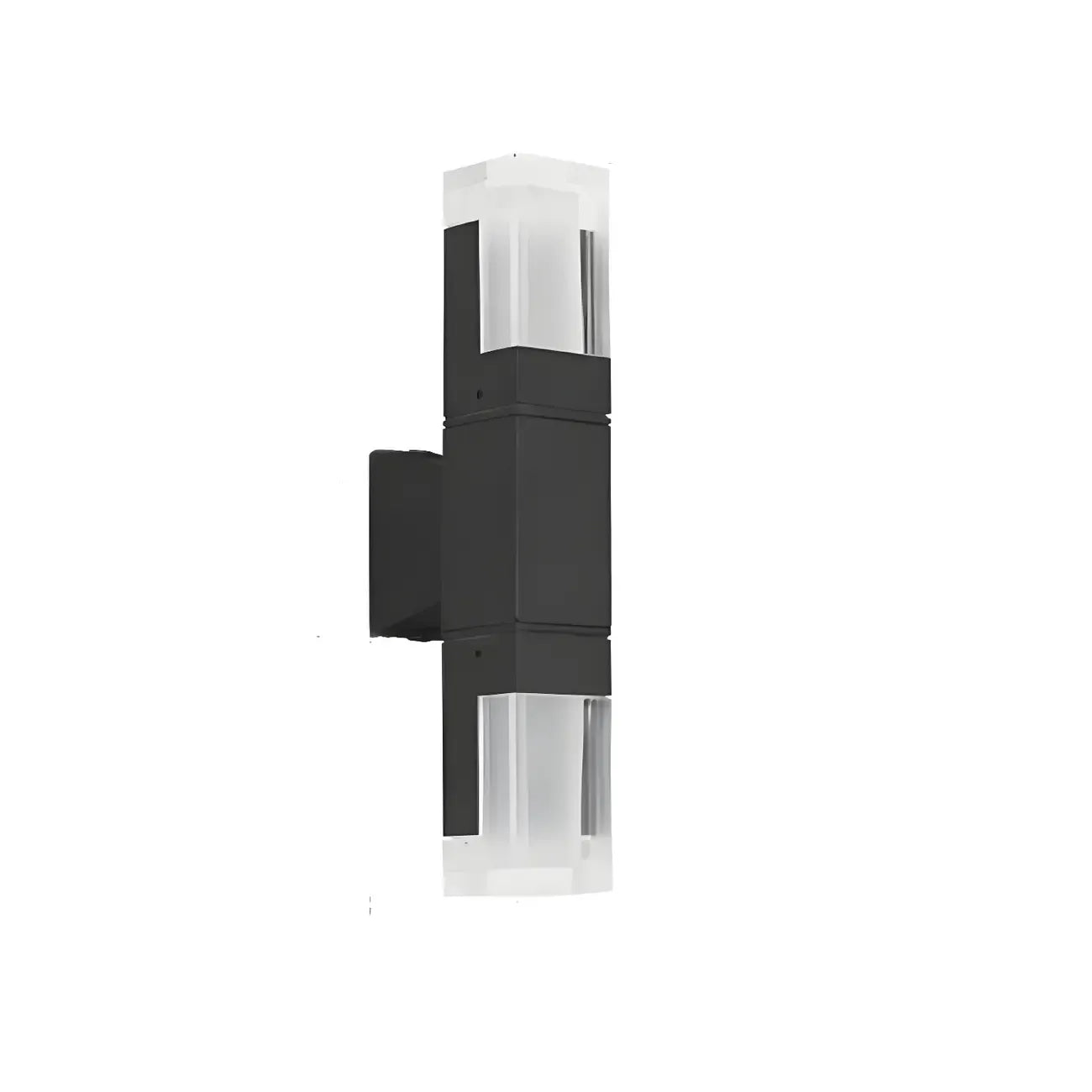 Modern Black Rectangle Acrylic Shade LED Outdoor Wall Light
