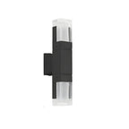 Modern Black Rectangle Acrylic Shade LED Outdoor Wall Light