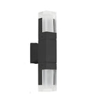 Modern Black Rectangle Acrylic Shade LED Outdoor Wall Light