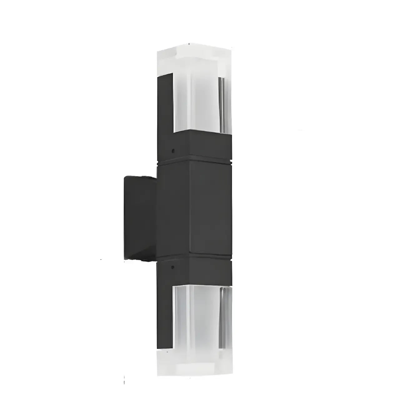 Modern Black Rectangle Acrylic Shade LED Outdoor Wall Light