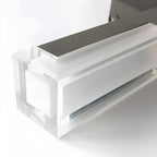 Modern Black Rectangle Acrylic Shade LED Outdoor Wall Light