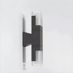 Modern Black Rectangle Acrylic Shade LED Outdoor Wall Light