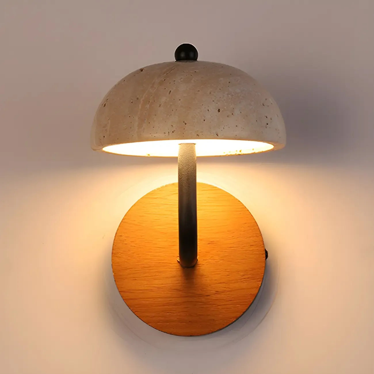 Vintage Mushroom-Shape Wall Sconce for Residential Use