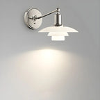 Mini 3 Tiers Wall Sconce with Glass Shade for Living Room