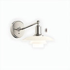 Mini 3 Tiers Wall Sconce with Glass Shade for Living Room