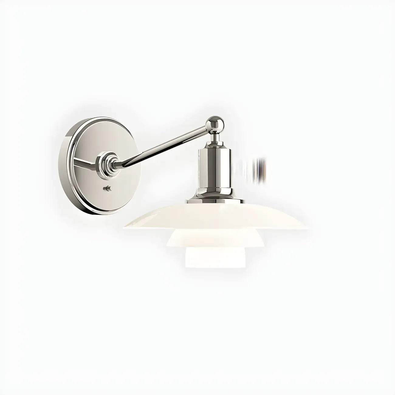 Mini 3 Tiers Wall Sconce with Glass Shade for Living Room