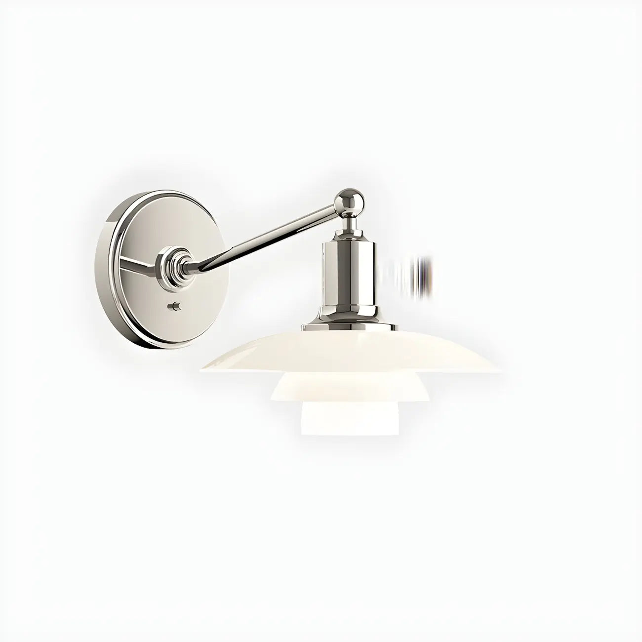 Mini 3 Tiers Wall Sconce with Glass Shade for Living Room