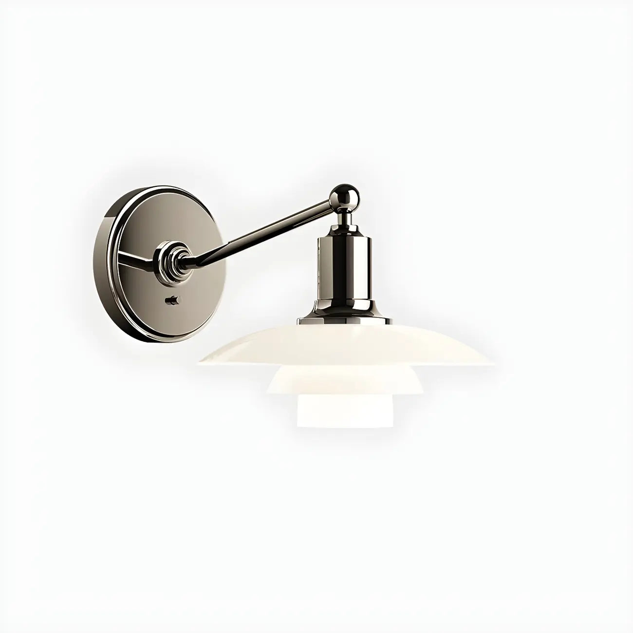 Mini 3 Tiers Wall Sconce with Glass Shade for Living Room