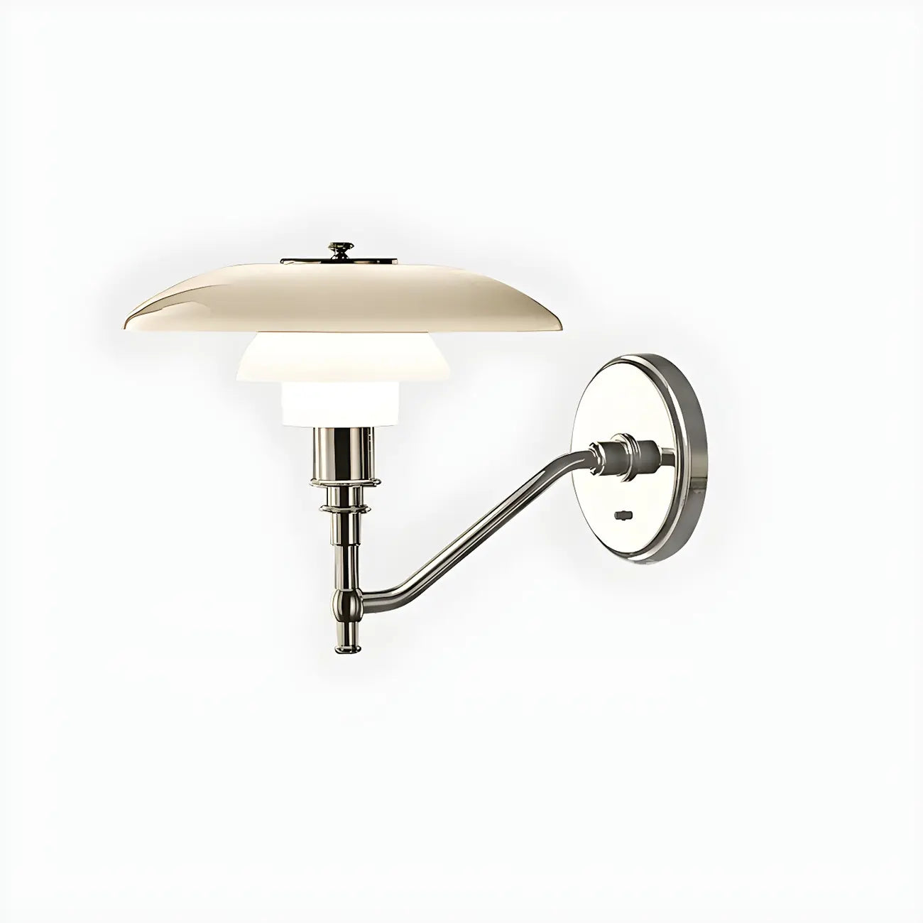 Mini 3 Tiers Wall Sconce with Glass Shade for Living Room