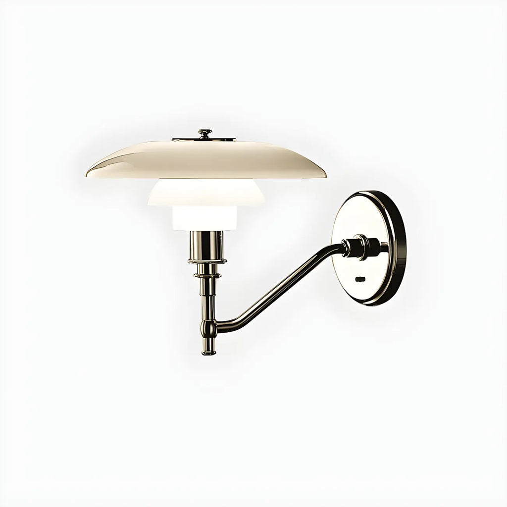 Mini 3 Tiers Wall Sconce with Glass Shade for Living Room
