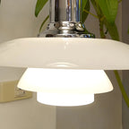 Mini 3 Tiers Wall Sconce with Glass Shade for Living Room