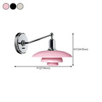 Mini 3 Tiers Wall Sconce with Glass Shade for Living Room