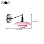 Mini 3 Tiers Wall Sconce with Glass Shade for Living Room