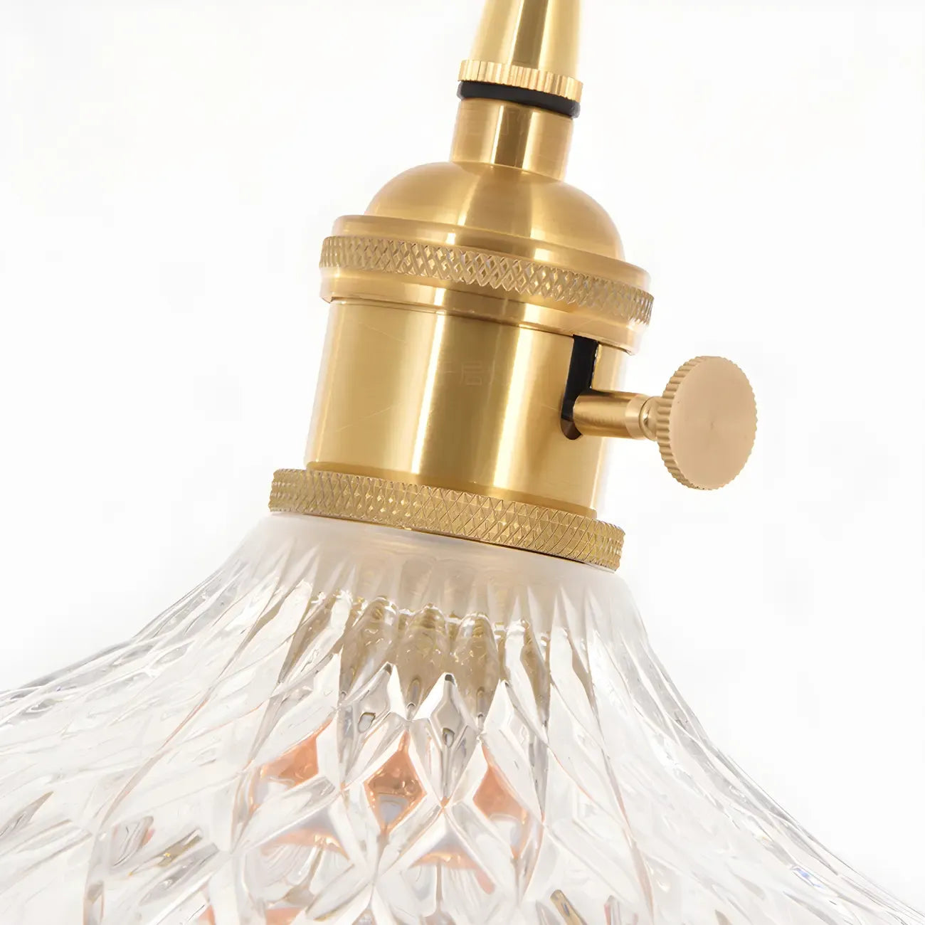 Elegant Glass-Crystal Gold Island Pendant Lights