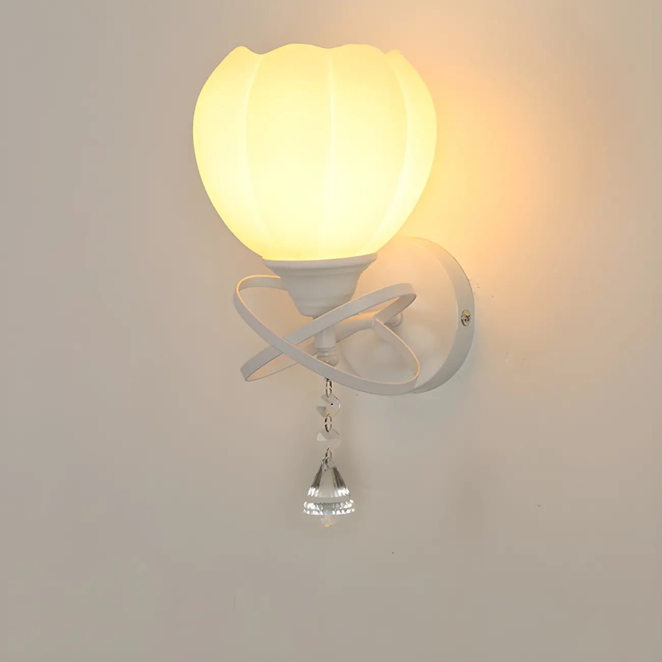 10 to 14 Inch Vintage Floral Wall Sconce for Interior Spaces