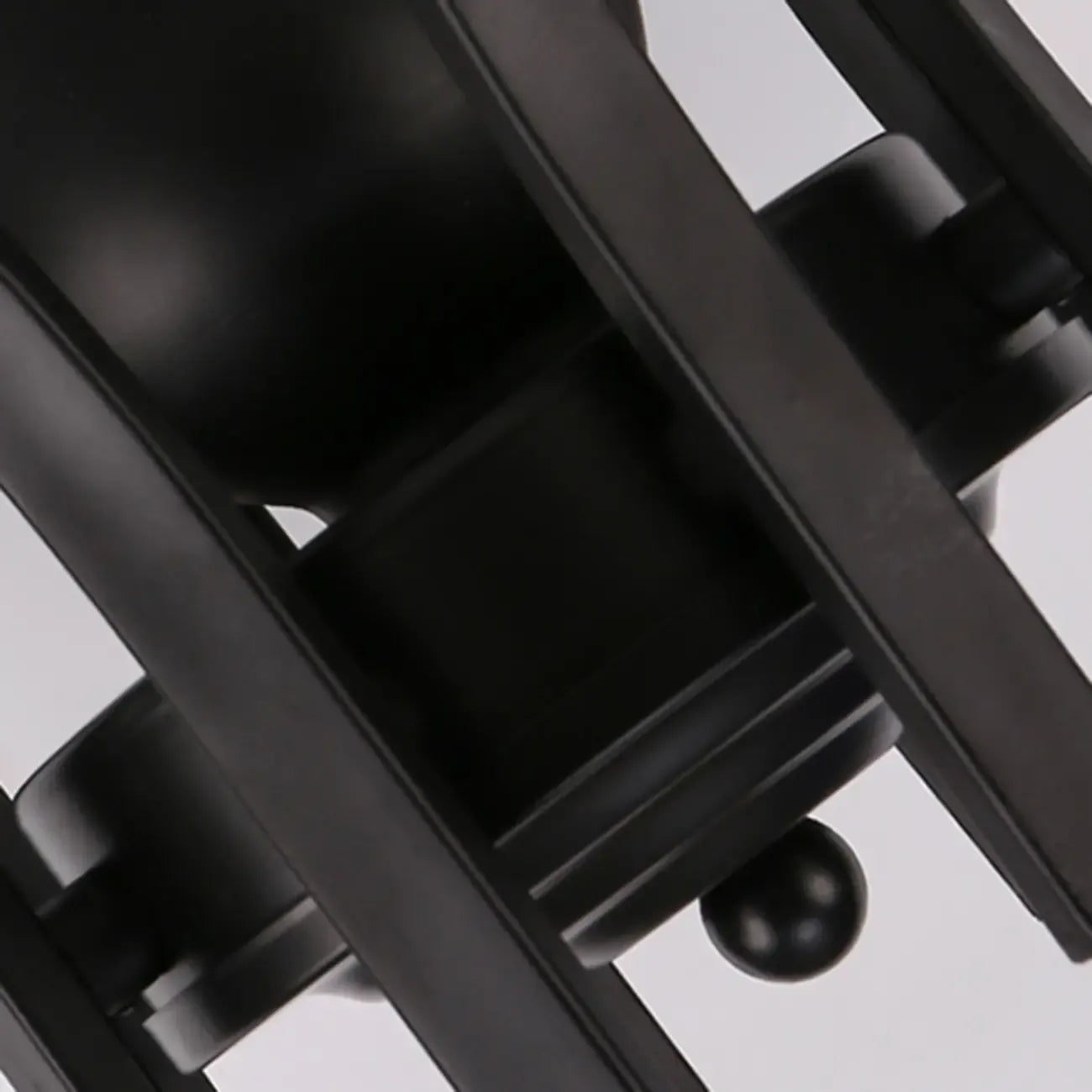 Traditional Black Cylinder Glass Semi-Flush Mount Ceiling Light